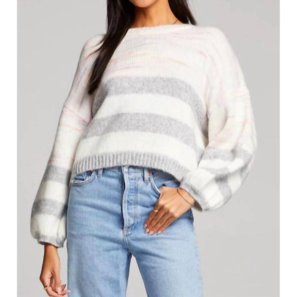 NEW SALTWATER LUXE astola sweater in multi color